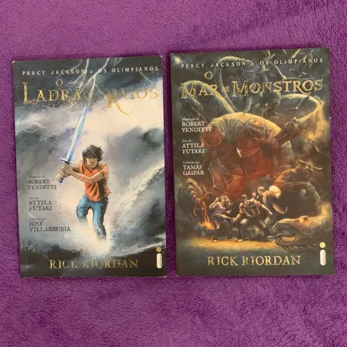 Percy Jackson e os Olimpianos - Graphic Novel - 2/3 saga - Rick Riordan