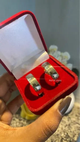 Alianças de Casamento, Abaulada 7mm, Moeda Antiga
