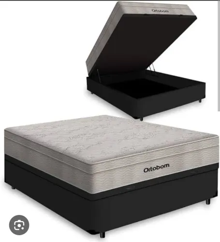 Cama Box Baú com Colchão Airtech top LINE