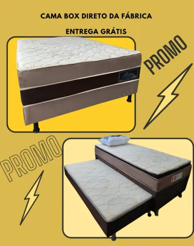 Cama box casal e solteiro direto da fábrica