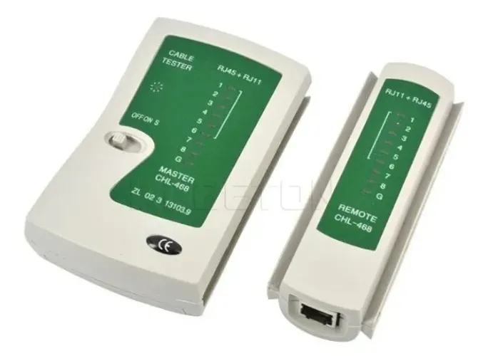 Testador de Cabo de Rede Lan Compatível RJ45 RJ11 Knup KP-M0002