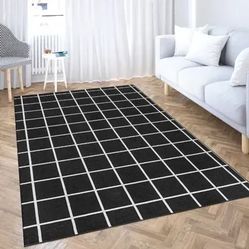 Tapete Grid Preto 1,00x1,50