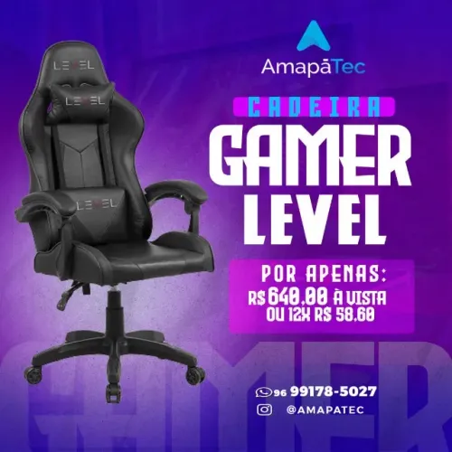 Cadeira Gamer Level LV-C01DN