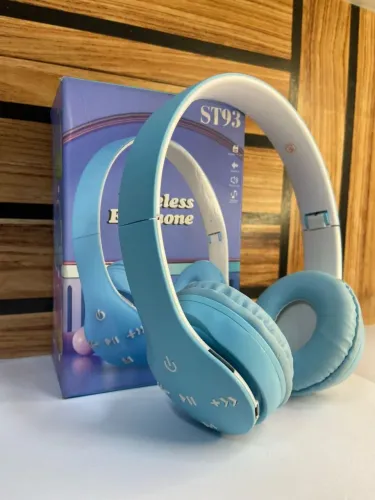 Fone de Ouvido Bluetooth ST93 - Novo - Azul