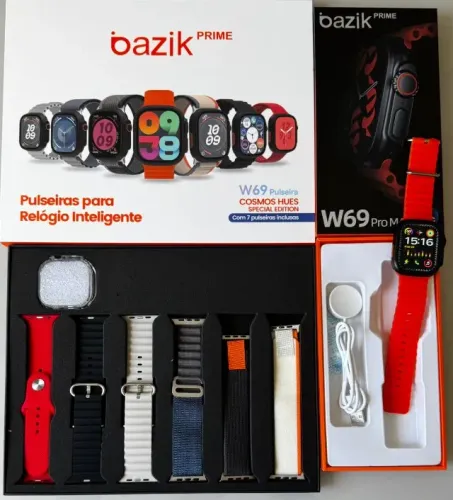 Smartwatch lançamento séries Ultra 9 W69 Ultra Pro 7 Pulseiras Basike