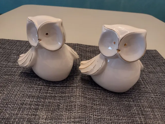 Lindas Corujas Decorativas em louça 