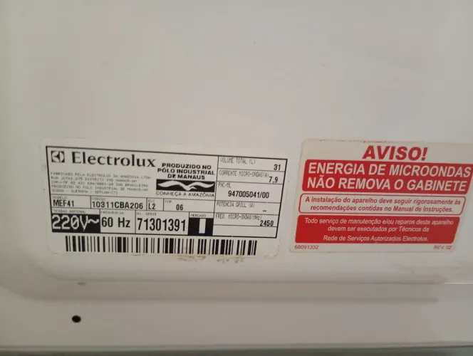 Microondas Eletrolux 