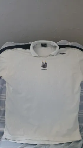 Camisa de treino SANTOS tamanho G original medidas 74x56