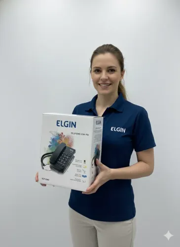 Telefone com fio Elgin