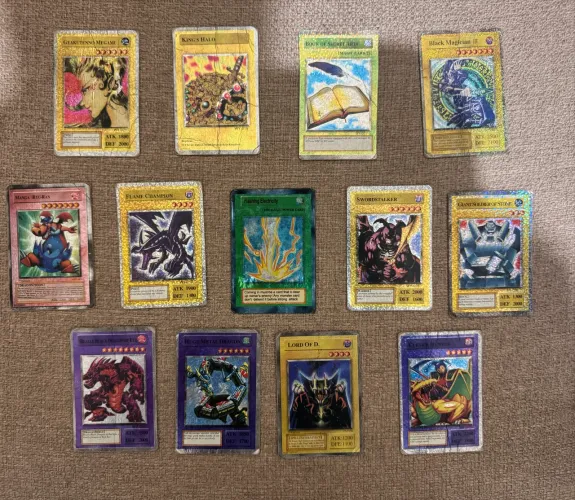 Cartas de Yu Gi Oh-Mago Negro-Polimerização-Dragão Branco + Raigeki