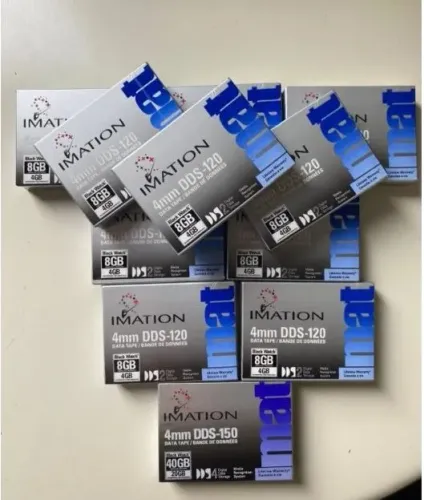 Kit com 10 Fitas Date Imation 4mm Dds-120 Black Watch 8gb