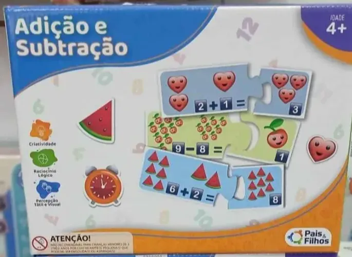 Quebra-Cabeça Educativo Adição E Subtração