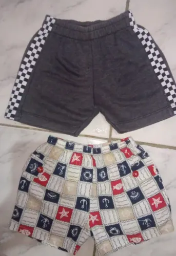 Shorts para Bebê - Pacote com 2 peças