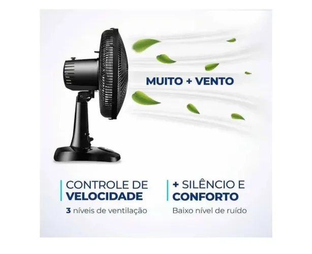 Ventilador de Mesa Potente e Silencioso