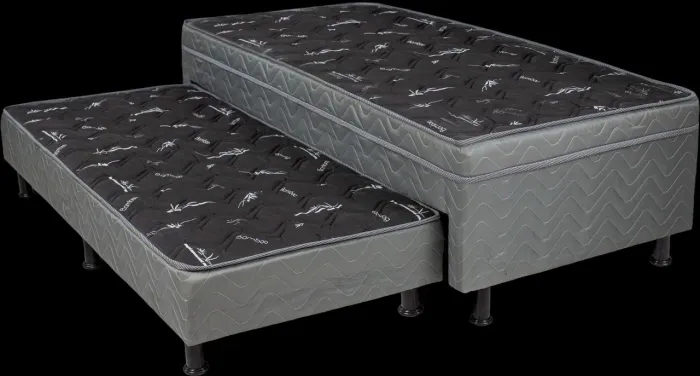 Cama Box Solteiro D28 Dakar Ortopédica com Auxiliar - Entrega Rápida 
