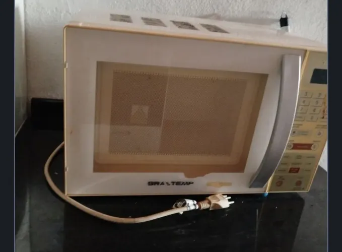Microondas funcionando perfeitamente