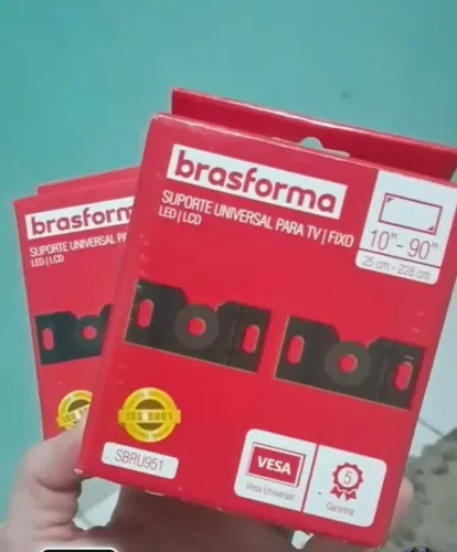 Suporte para TV universal de 10" a 90" Brasforma SBRU951