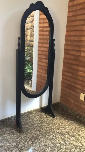 ESPELHO CAVALETE VINTAGE MOLDURA PRETA ? A PEÇA QUE TRANSFORMA QUALQUER AMBIENTE