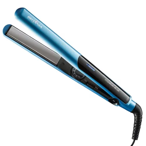 Prancha chapinha titanium profissional Britânia Blue 