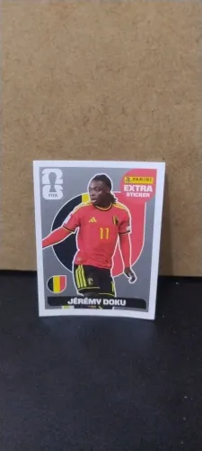 Figurinha extra jérémy doku prata 2026
