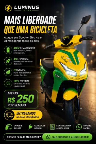 Aluguel moto eletrica(aplicativos e uso diário)