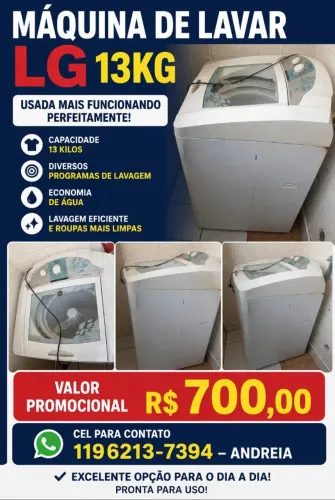 Máquina de Lavar GE 13 KG