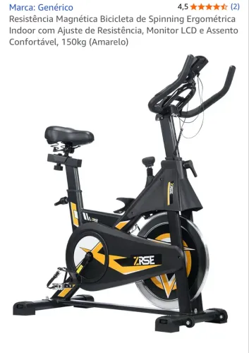 Bicicleta ergométrica magnética 