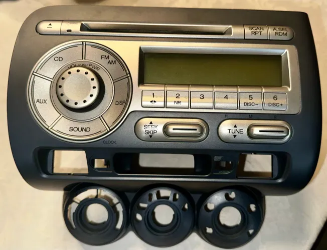 Rádio som comando da ar Honda Fit 2004 a 2008