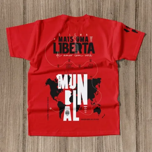 Camisa Flamengo Vermelha - Tetra da Libertadores