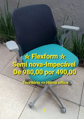 Cadeira Flexform - Marca de Qualidade-Seminova-Impecável.