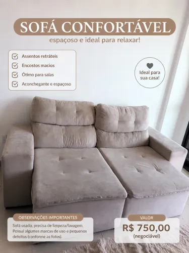 VENDO SOFÁ CAMA USADO