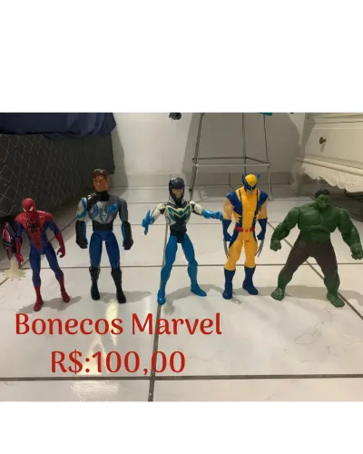 Brinquedos infantis Marvel.