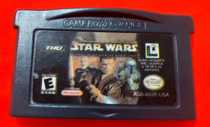 Cartucho Star Wars - ataque dos clones para gameboy advance/gba/game boy advance.