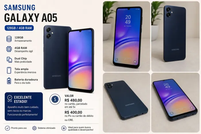Samsung Galaxy A05 - 128GB - Excelente Estado!