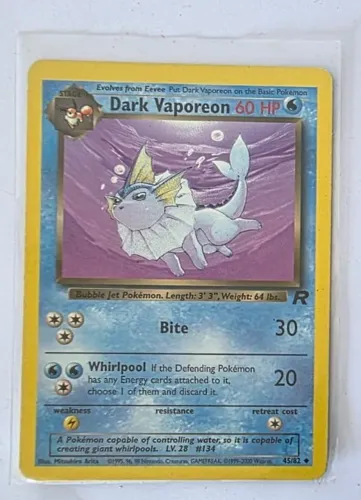 Carta Pokémon Dark Vaporeon