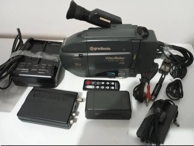 Filmadora Gradiente Clássica Retrô Original Completa Impecável Top Demais