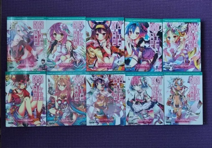 NO GAME NO LIFE NOVEL N°: 01 ao 10 alguns lacrados