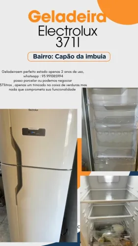 Geladeira frost free (1 ano de uso )Electrolux 371 l