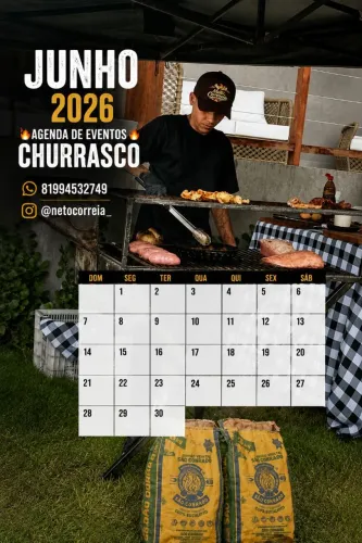 Churrasqueiro pra sua festa 