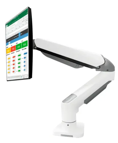 Suporte p/ Monitor de 17" a 30" Articulado Onistek com Pistão a Gás ON-F90B Branco Lacrado