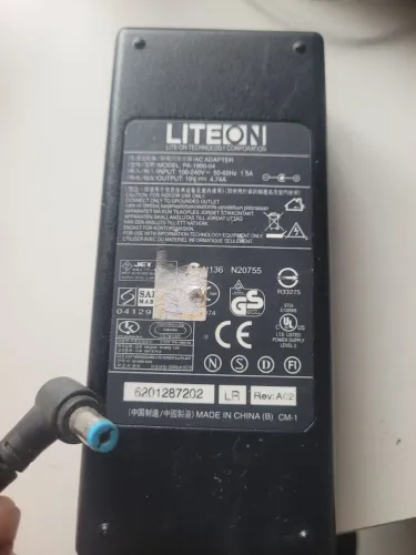 fonte carregador notebook Liteon PA-1900-04 (19V - 4.74A de 90W)