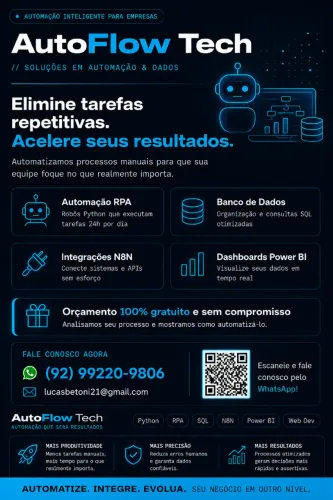 Automação para Empresas | Python ? Power BI ? RPA ? N8N
