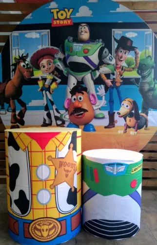 Painel e saias sublimados Toy Story