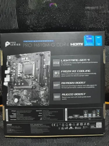 Placa mãe MSI PRO H610M G DDR4 LGA 1700