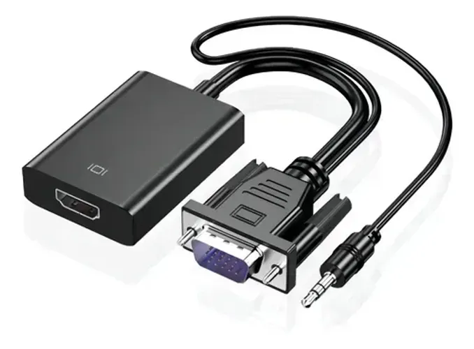 Adaptador Conversor Vga Macho Para Hdmi Femea At-vga-hd