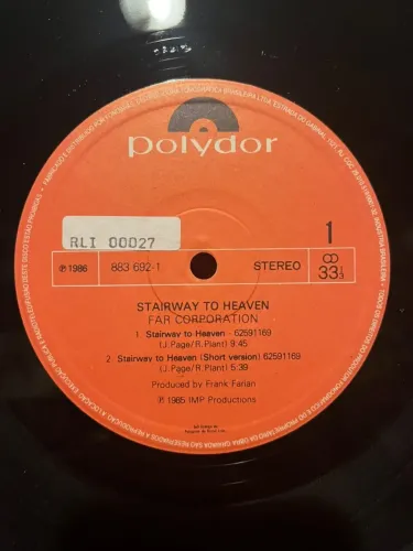 LP Vinil Far Corporation Stairway To Heaven (Sem Capa)
