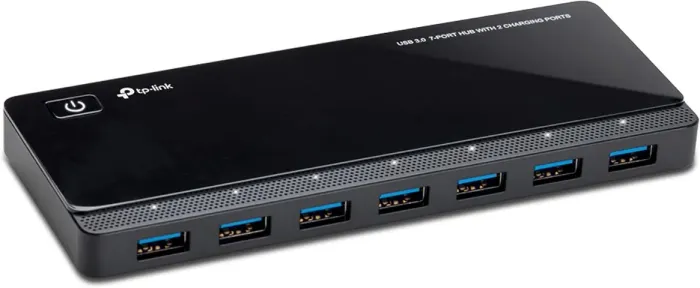 Hub USB 3.0 TP-LINK UH720 de 7 Portas (Mais 2 portas para carregamento)