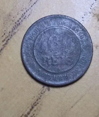 Moeda antiga 100 Reis