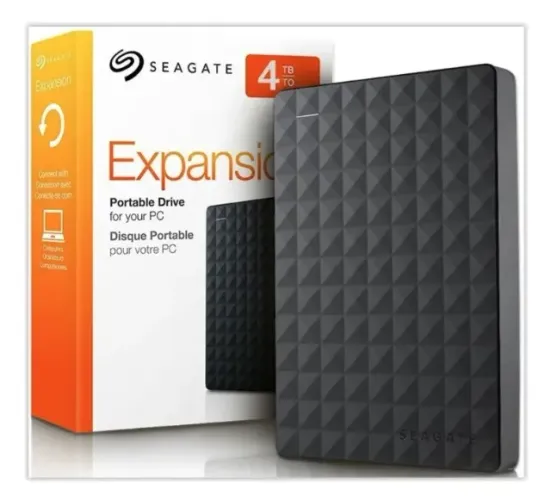*HD Externo Portátil Seagate 4TB USB 3.0*