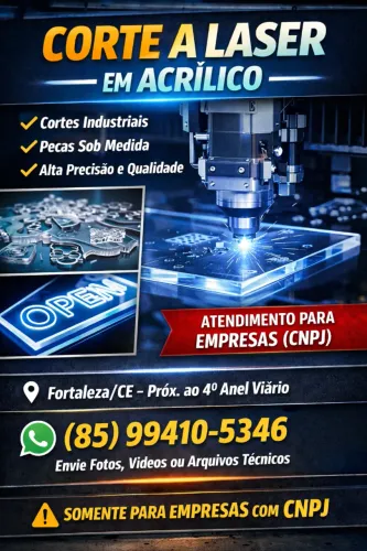Corte Laser em Acrílico e Aço